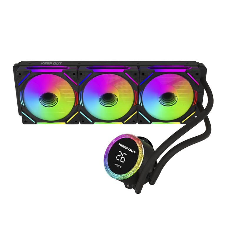 KeepOut XWC 360 PRO système de refroidissement d'ordinateur Processeur Kit de refroidissement du liquide 12 cm Neuf - vue 3