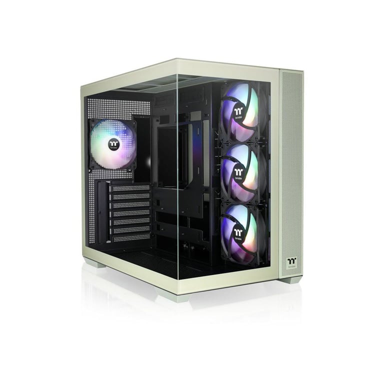 Boîtier PC Thermaltake View 380 TG ARGB Mid Tower ATX panneaux en verre trempé éclairage A-RGB Matcha Green - Neuf