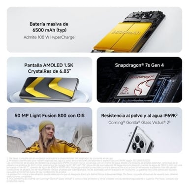 POCO M8 Pro (5G) 512 Go, Argent