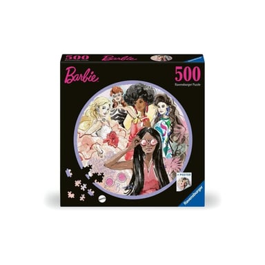 Puzzle rond 500 pieces : Barbie - L'icône du style depuis 1959