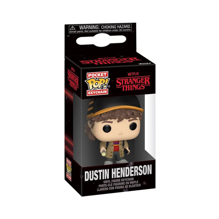 Figurine Funko Pop Keychain Stranger Things S5 Dustin Henderson - vue 2