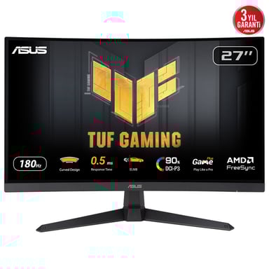 ASUS TUF Gaming VG27WQ3B 68,6 cm (27'') 2560 x 1440 pixel Quad HD LCD Flat Panel PC Monitor Nero