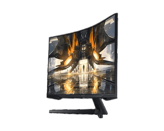 Samsung Odyssey G5 S32AG550EP G55A Series écran LED jeux incurvé 32 2560 x 1440 WQHD @ 165 Hz VA 300 cdm² 2500:1 HDR10 1 ms HDMI DisplayPort - vue 3
