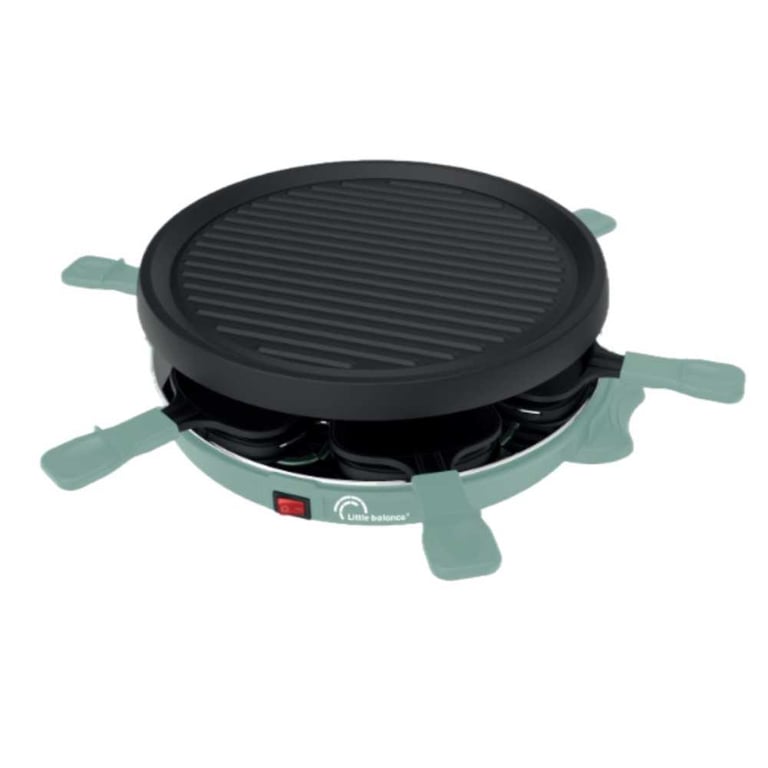 Raclette LITTLE BALANCE 8948 – 800 W, 6 Personnes, Plaque Grill 30 cm - vue 2