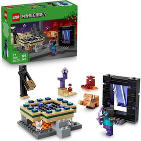 Jeu de construction LEGO Minecraft 21584 Voyage Through the Nether and End Portals 192 pièces Portails Nether & Ender Bleu foncé/Pourpre - Neuf