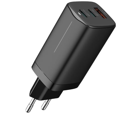 DLH DY-AI4800 cargador de dispositivo móvil Ordenador portátil, Smartphone Negro Corriente alterna Carga rápida Interior