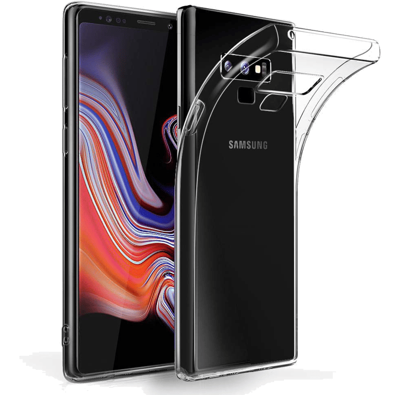 Coque compatible avec Samsung Galaxy Note 9 silicone souple transparente