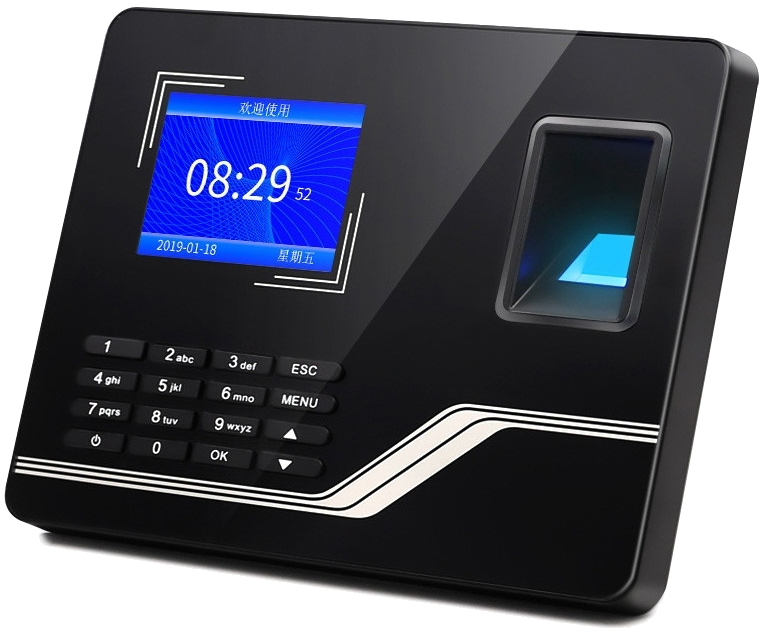 Badgeuse numérique Écran 2.8 Pouces Biométrique Pointeuse Horaire Fonction vocale YONIS