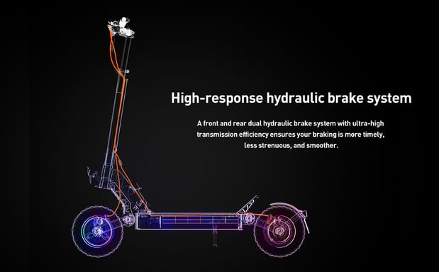 Trottinette électrique tout-terrain JOYOR S8-S-Z 10'' Moteur 2*600W Batterie 48V 26Ah