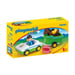 Playmobil 1.2.3 Jinete con coche y remolque