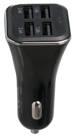 Spring Chargeur Voiture 6.8A 4Usb Noir