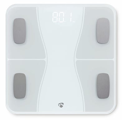 Nedis SmartLife Rectángulo Blanco Báscula personal electrónica