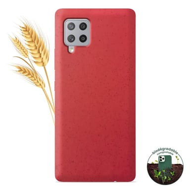 Coque silicone unie Biodégradable Rouge compatible Samsung Galaxy A42 5G