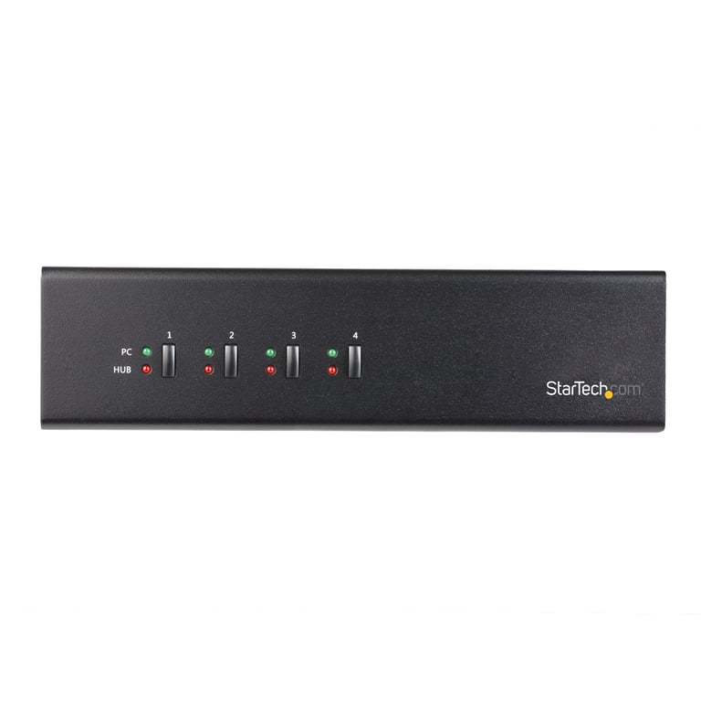 StarTech.com KVM switch écran clavier USB à 4 ports Dual Link DVI avec hub USB 3.0 Commutateur KVM DVI conforme aux exigences TAA Commutateur écran clavier audioUSB de bureau... - vue 4