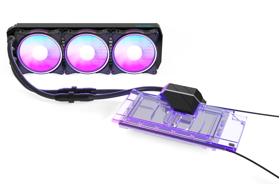 Alphacool Eiswolf 2 AIO Carte graphique Refroidisseur de liquide tout-en-un 12 cm Noir, Transparent 1 pièce(s) - Neuf