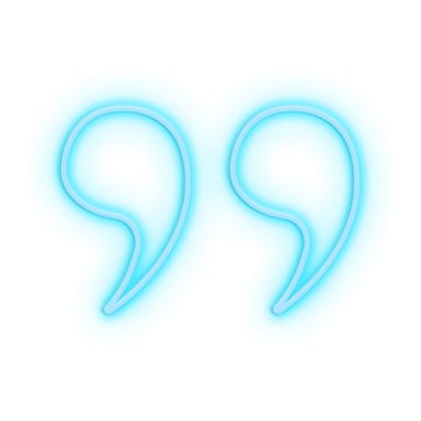 Candyshock LED Décorative Guillemets Inversés – Néon LED sur Plexi, USB-A, Fixation Murale Incluse -Bleu