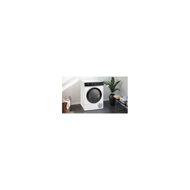Sèche-linge pompe à chaleur Siemens WQ46H2CTFR iQ500 9 kg cuve inox Home Connect Wi?Fi autoDry smartFinish Blanc/Noir