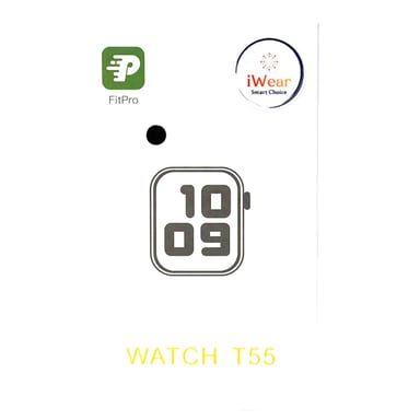 Montre intelligente iWear G5 Aluminium Sport BT Call avec moniteur de fréquence cardiaque et d'oxygène sanguin + bracelet supplémentaire noir