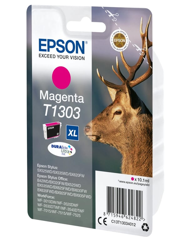 Cartouche d'encre EPSON T1303 XL magenta - C13T13034010 - Neuf
