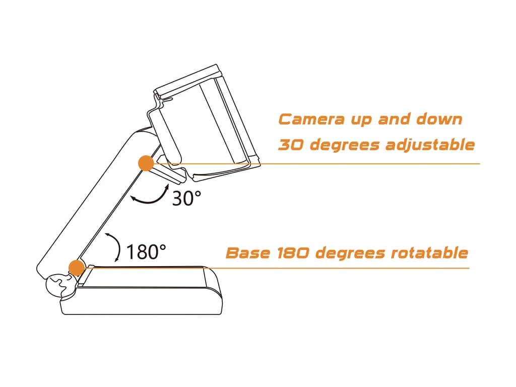 Webcam Conceptronic AMDIS08B – 15,9 MP, 3840 x 2160 pixels, USB 2.0 - vue 7