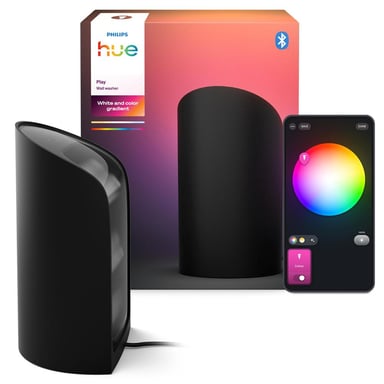 Lampe murale Philips Hue Play Wallwasher White and Color Ambiance 20 W Multi-couleur Noir mat