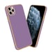 Coque pour Apple iPhone 13 PRO en Glossy Lilas - Or Housse de protection Étui en silicone TPU flexible et avec protection pour appareil photo