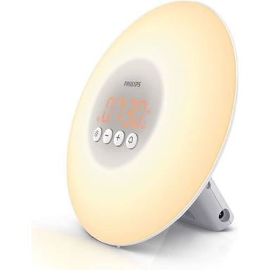 PHILIPS HF3500/01 Eveil lumière SmartSleep - 10 réglages d'intensité lumineuse - Signal sonore agréable