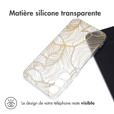 imoshion Coque Design pour Samsung Galaxy A35 - Golden Leaves