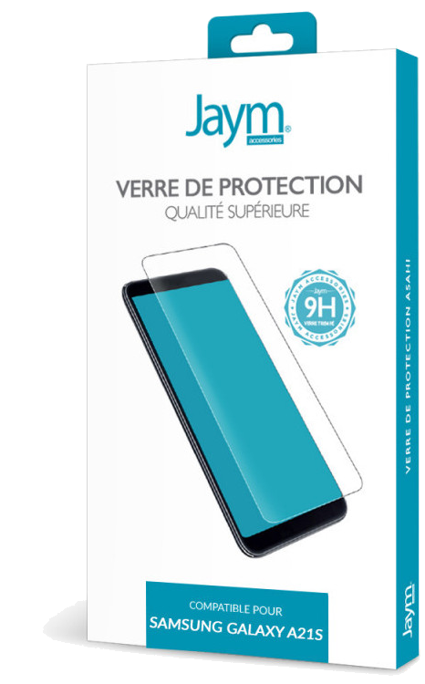 JAYM - Verre de Protection Premium pour Samsung Galaxy A21S - Plat 2.5D - Renforcé 9H Ultra Résistan