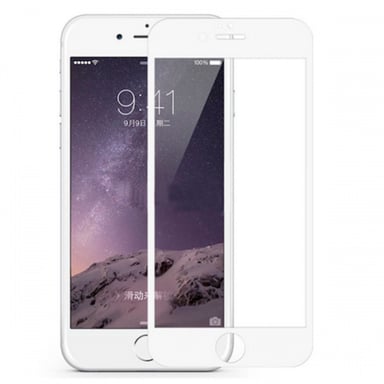 Evelatus Verre 2.5D à Couverture Complète pour Apple iPhone 7 / 8 / SE2020 / SE2022 Antistatique / Colle Japonaise Blanc
