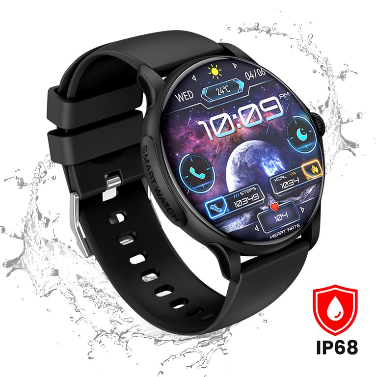 Montre Connectée Suivi Santé et Sport avec Écran AMOLED Étanche IP68 Neuf - vue 6