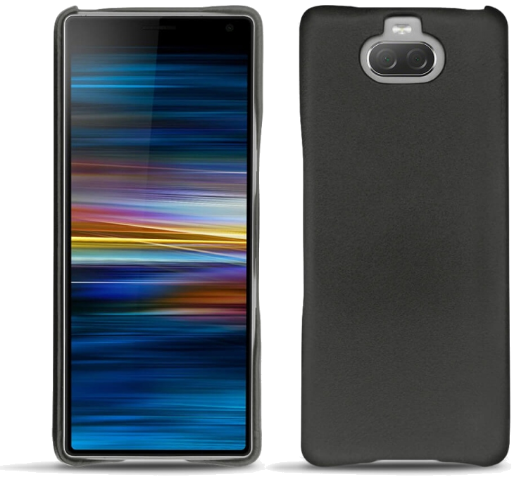 Coque cuir Sony Xperia 10 Plus - Coque arrièreNoir