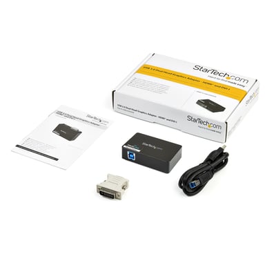 StarTech.com Adaptateur vidéo multi-écrans USB 3.0 vers HDMI et DVI - Carte graphique externe - 2048x1152