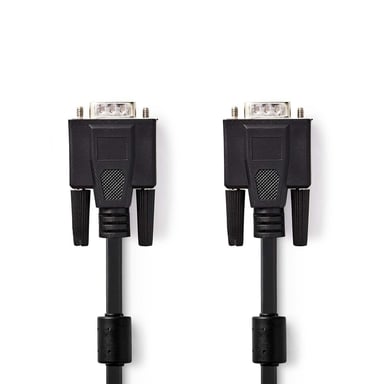 NEDIS Cable VGA - VGA Macho - VGA Macho - 3,0 m - Negro
