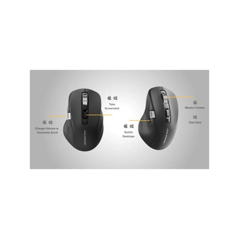 APEX BLUETOOTH USB C RECHARGEAB 7 KEYS PROGRAMMABLE MOUSE BLAC Neuf - vue 3