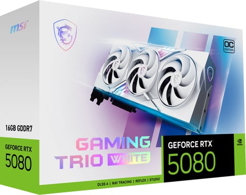 MSI GAMING GEFORCE RTX 5080 16G TRIO OC WHITE Scheda grafica NVIDIA 16 GB GDDR7
