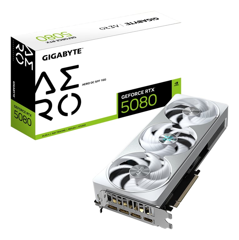 Carte graphique GIGABYTE GeForce RTX 5080 AERO OC SFF - vue 1