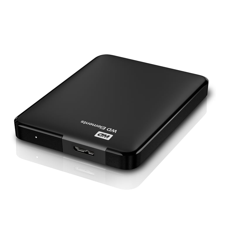 Disco duro externo portátil Western Digital WD Elements 1000 GB Negro