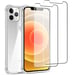 EVETANE Funda iPhone 12/12 Pro Antichoque Silicona + 2 Cristales templados