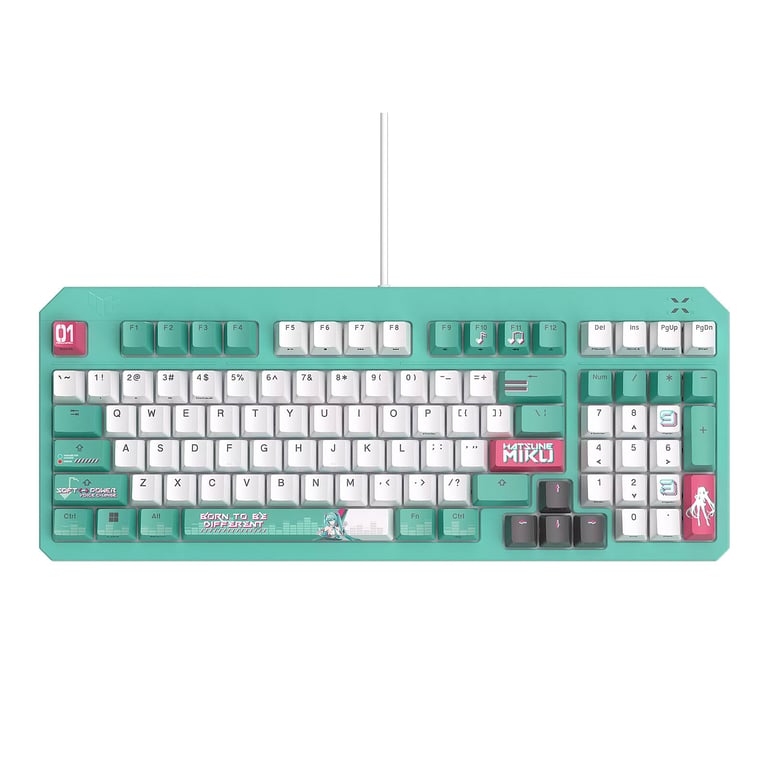Asus Clavier TUF Gaming K3 Gen II Hatsune Miku Edition - vue 2