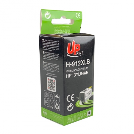 Uprint Cartouche encre 912XL noir (3YL84AE) compatible avec HP OfficeJet Pro 8010 series / 8020 seri - Neuf
