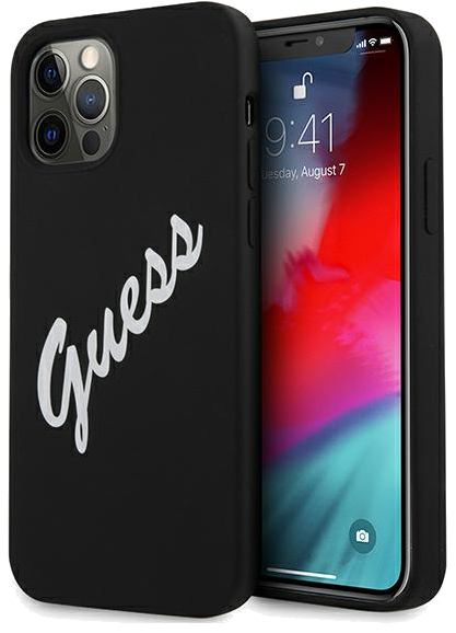 Étui Guess pour iPhone 12 Pro Max 6.7 noir et blanc