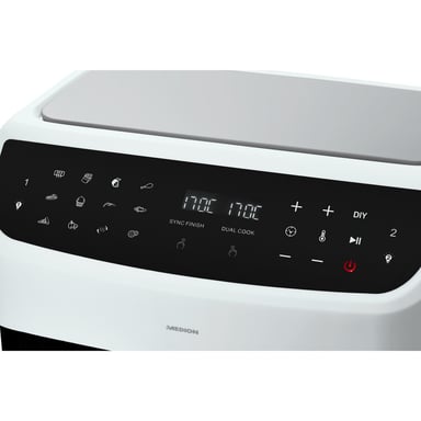 MEDION LIFE P20 Double 8,7 L 2600 W Friteuse d'air chaud Blanc