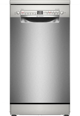 BOSCH SPS2HKI58E - Lave-vaisselle 45 cm - 6 programmes (Auto, Silence 43 dB) - EcoSilence Drive - VarioSpeed+ - Home Connect - Inox - Séchage Extra
