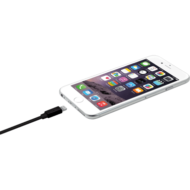 Cavo Lightning certificato MFi Apple Charge Speed 3A carica/sincronizzazione (3M), Nero di giada