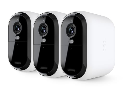 Arlo Essential Caméra de sécurité 3 XL 2K, pack de 3