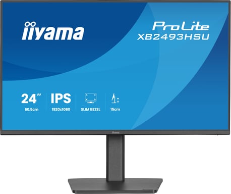 iiyama ProLite XB2493HSU-B1 écran plat de PC 60,5 cm (23.8'') 1920 x 1080 pixels Full HD LED Noir