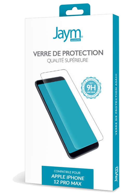 JAYM - Verre de Protection Premium pour 12 Pro Max (6.7) - Plat 2.5D - Renforcé 9H Ultra Résistant -