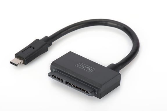 Digitus Câble d'adaptateur USB 3.1, Type-C™ vers SATA 3 pour disques SSD/HDD de 2,5 po - Neuf