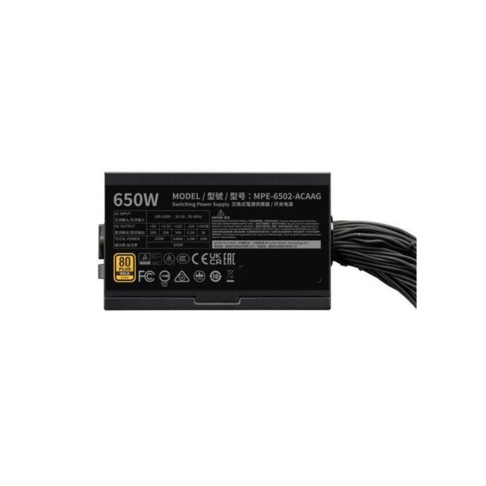 Alimentation PC non modulaire Cooler Master MWE V3 80 PLUS Gold - vue 3